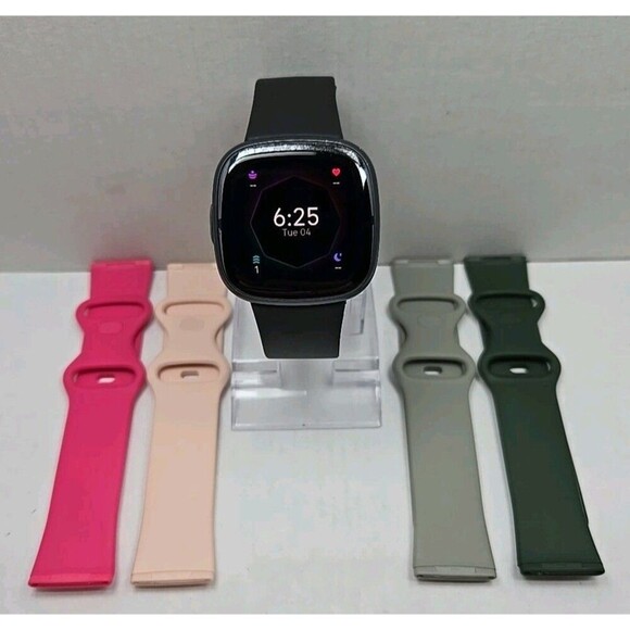 Fitbit Other - Fitbit Sense 2 FB521 Smartwatch Tested Works Heart Rate SpO2 Sleep - No Charger